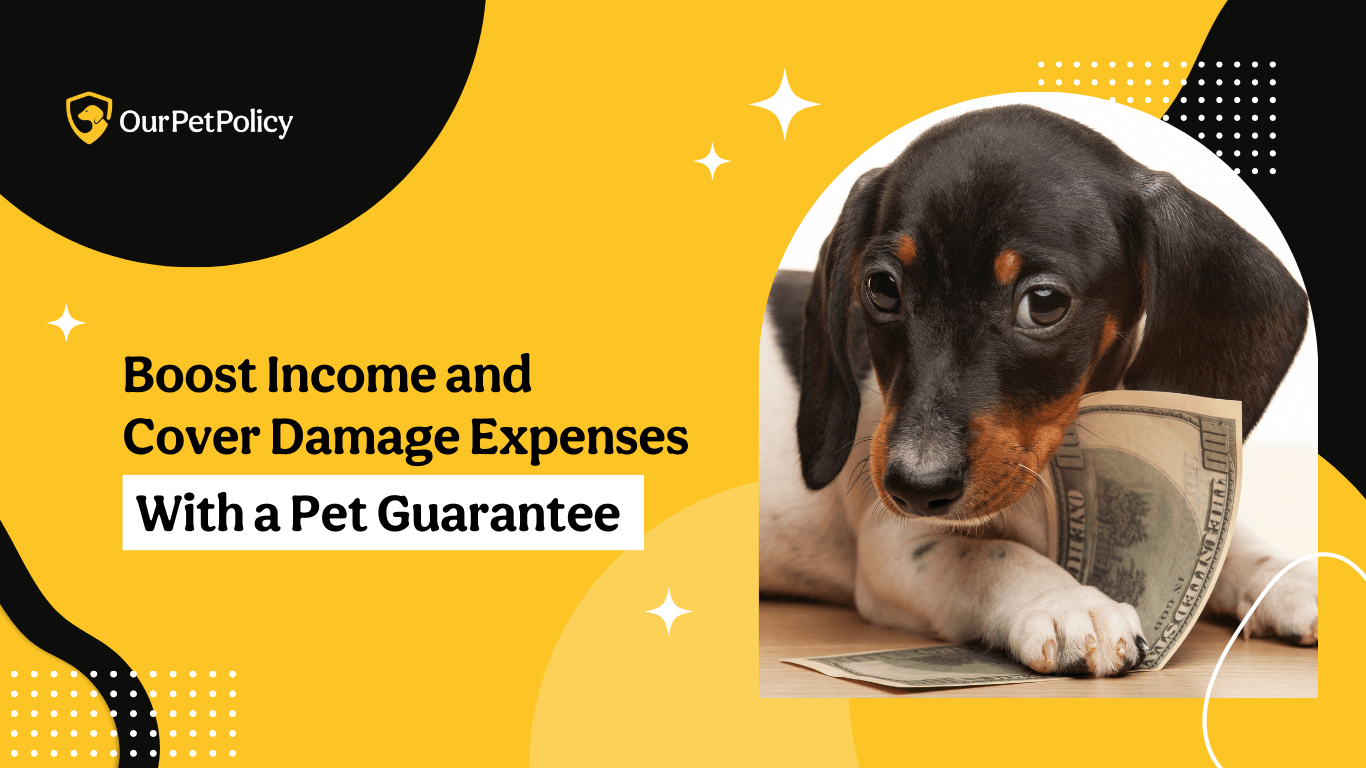 Boost income and cover damage expenses with a pet guarantee